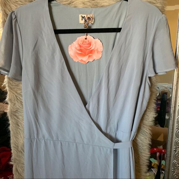 NWT L Show me your Mumu Noelle Wrap Maxi Dress - Picture 3 of 5